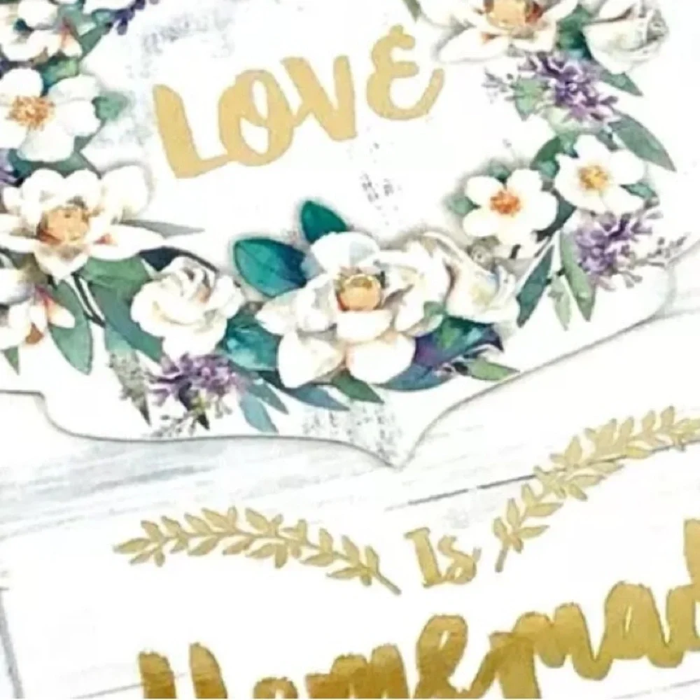 Punch Studio Embellished Mini Notepad ~ Love is Homemade (60759)